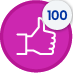 Kudos given badge icon