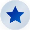 decorative silver star