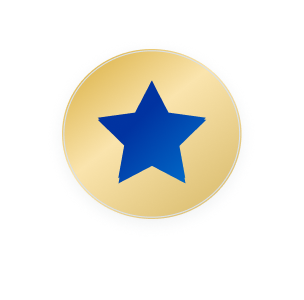 decorative gold star