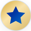 decorative gold star