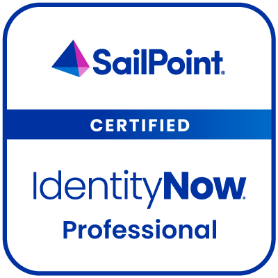SailPoint IdentityNow Professional Certification badge