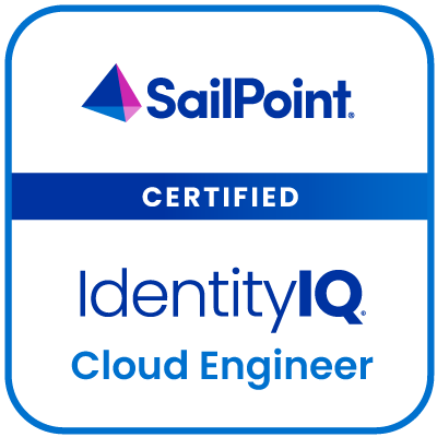 SailPoint IdentityIQ Cloud Engineer certification badge