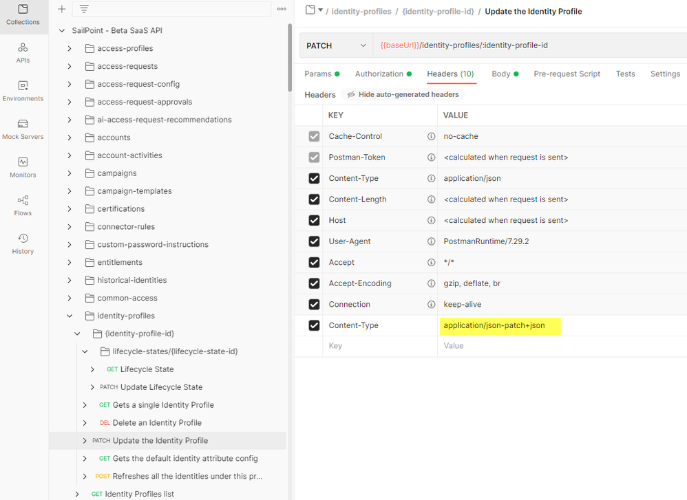 API To Set Identity Profile Priorities - Compass