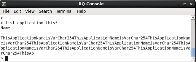 iiq console screenshot