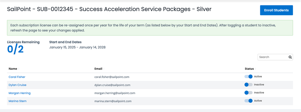 SailPoint Training Subscription Licenses Re-Assignment.png
