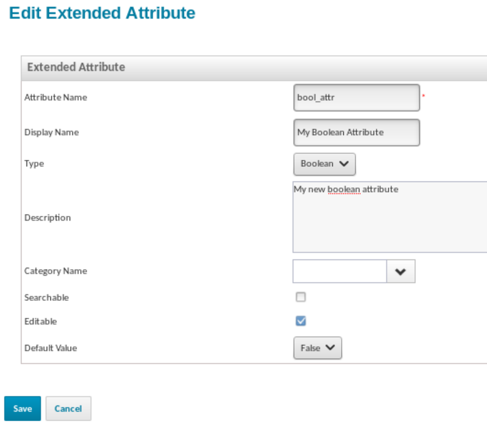 Extended Application Attribute
