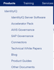 IdentityIQ Product Menu before.png