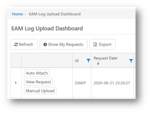 Fig 2. The option to Auto Attach or Manual Upload