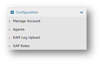 Fig 1. To access the EAM Log Upload
